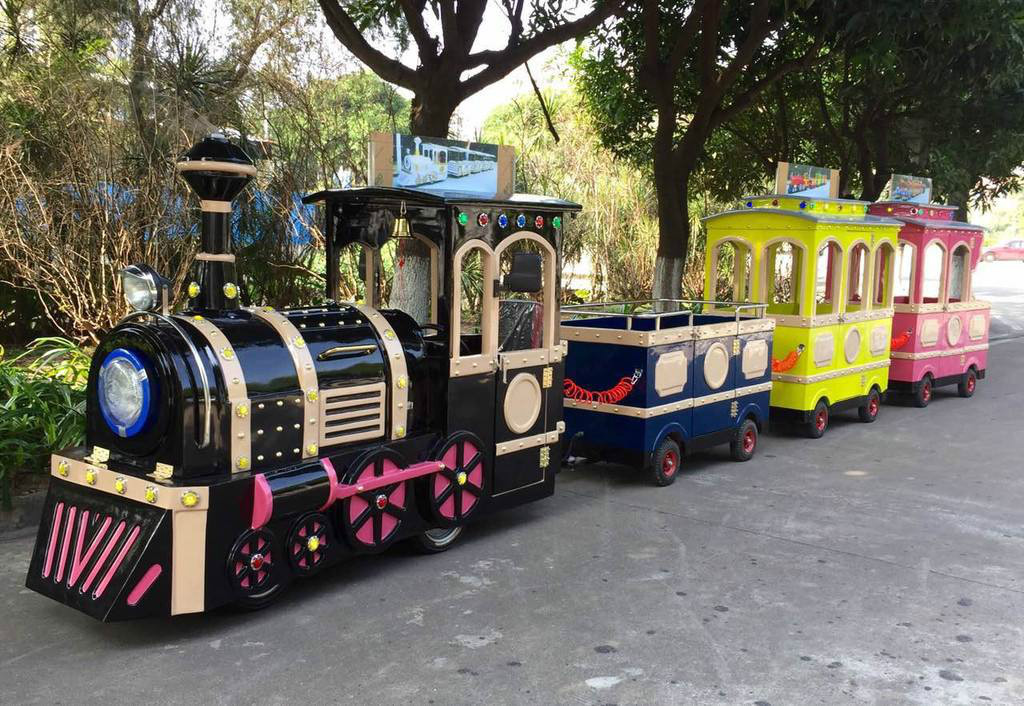 韶关景区广商场无轨观光小火车电动儿童游乐设备小火车可坐人户外玩具